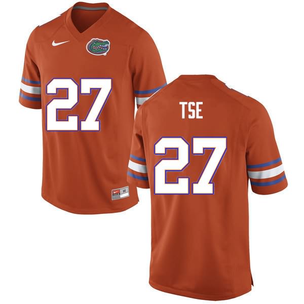 NCAA Florida Gators Joshua Tse Men's #27 Nike Orange Stitched Authentic College Football Jersey GBR8164WF